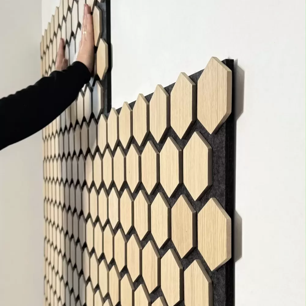 HexyBEL™ - Akustični panel od furniranog MDF-a i PET filca