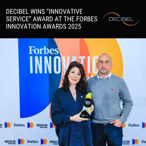 DECIBEL побеђује у категорији иновативних услуга на додели награда Forbes Innovation Awards 2025