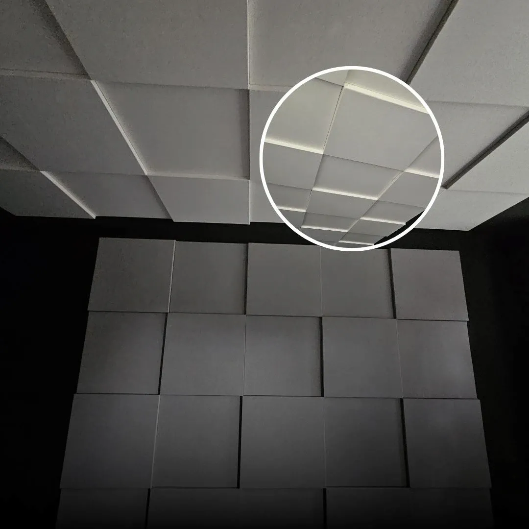 Кућни подкаст и музички студио са акустичним панелима Echo Wall