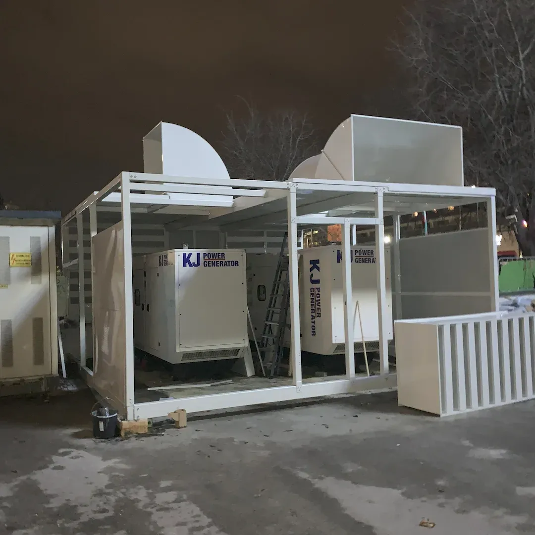 Звучно изоловани дизел генератори за банкарску канцеларију у Варни