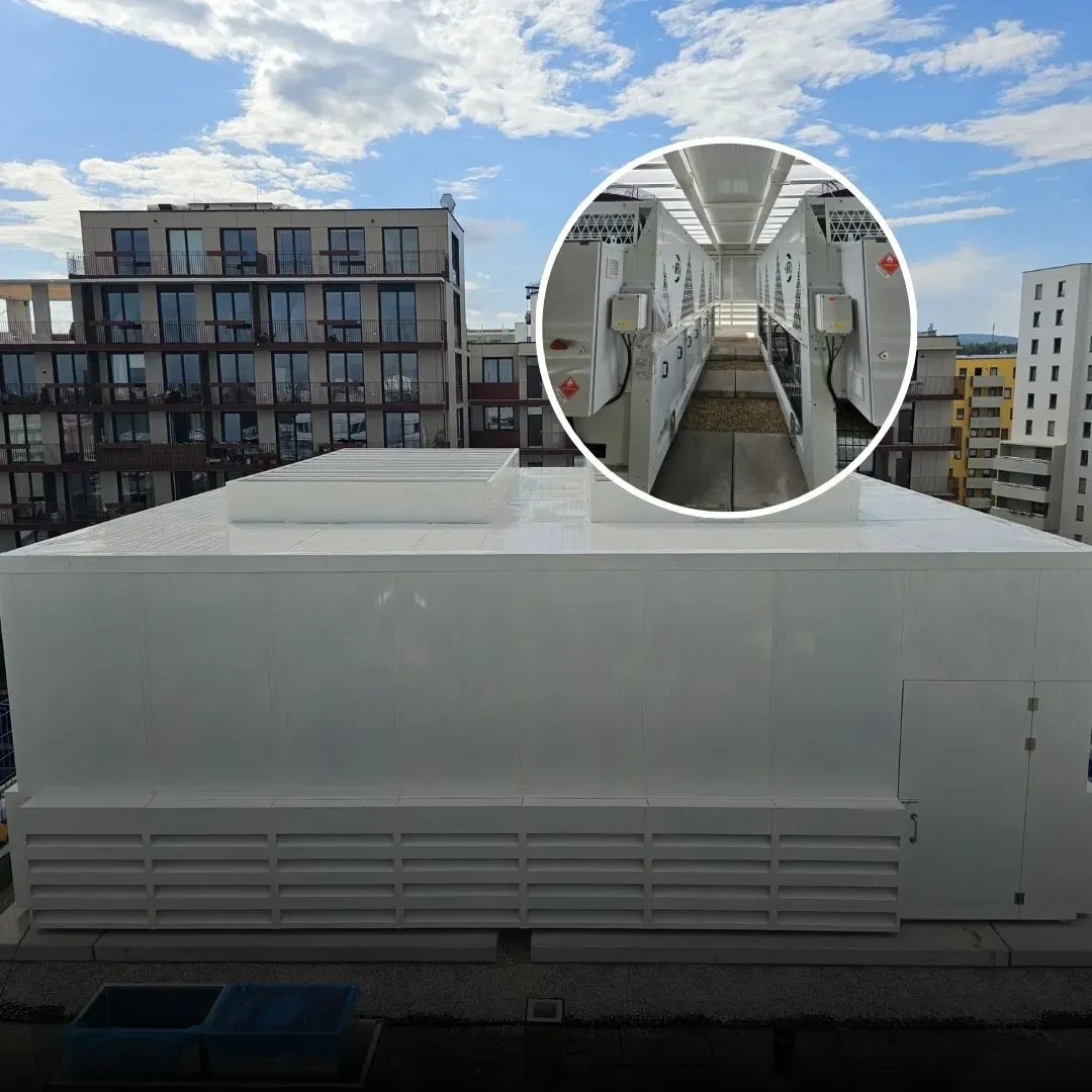 Акустично кућиште за кровне чилере у Fabrik1230