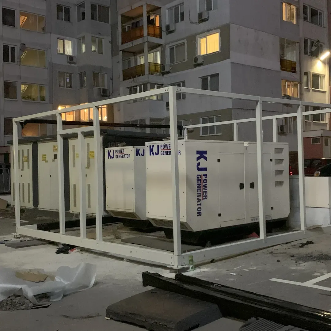 Звучно изоловани дизел генератори за банкарску канцеларију у Варни